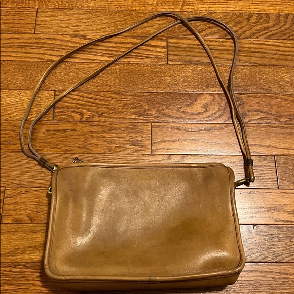 Coach Tan Leather Shoulder Bag